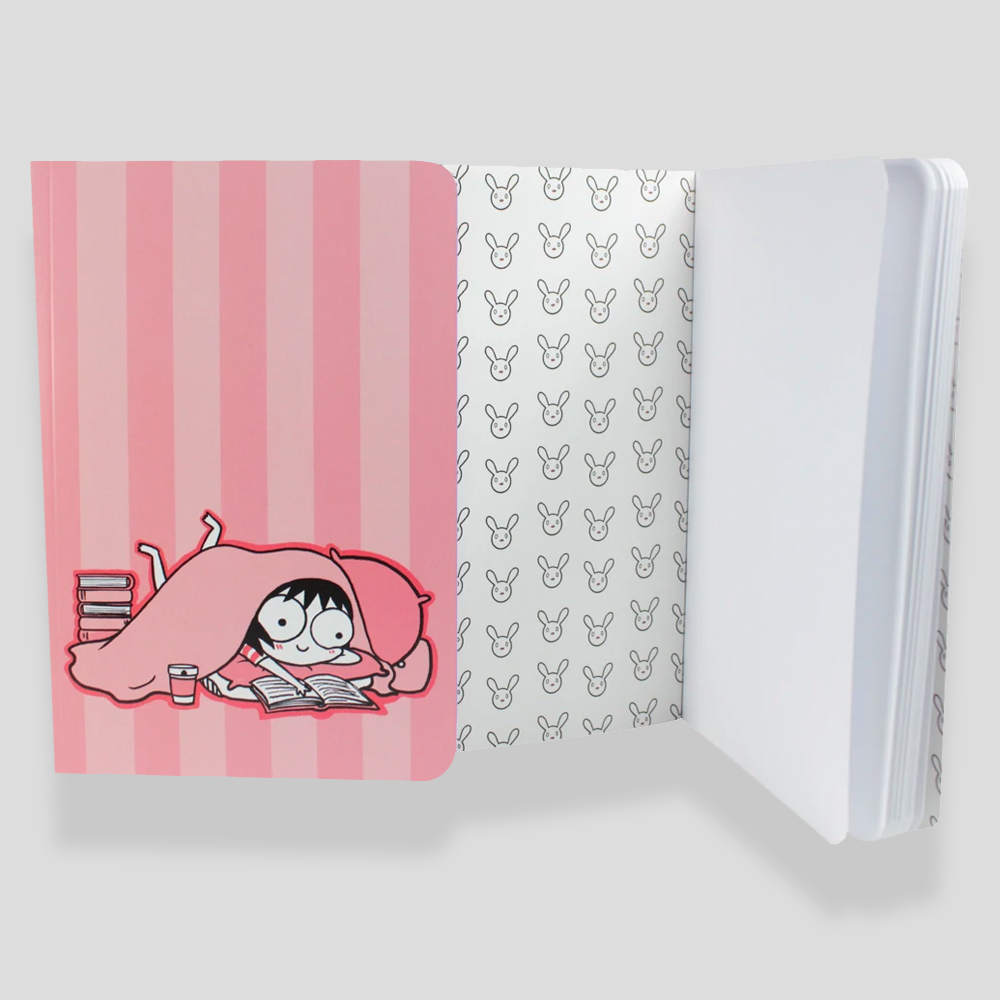 Pink Stripe Sarah'S Scribbles Notebook