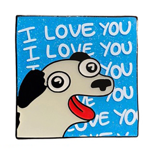 &quot;I Love You&quot; Dog: Sarah&#39;s Scribbles Collectible Pin