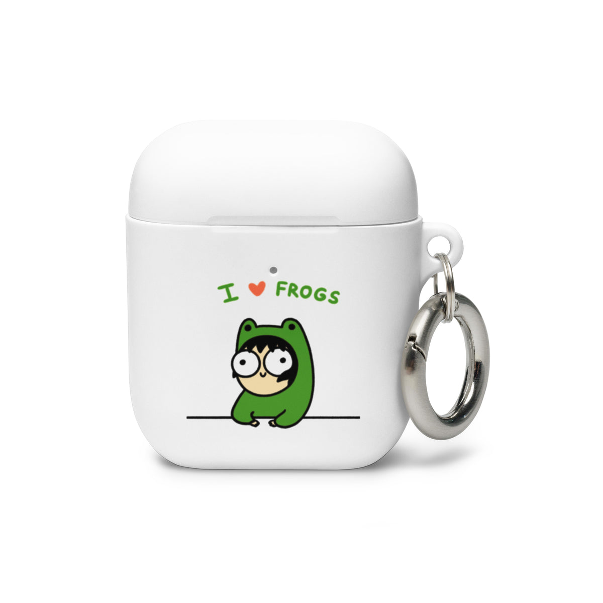 &quot;I Love Frogs&quot; AirPods case
