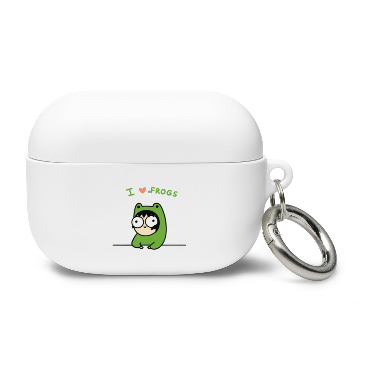 &quot;I Love Frogs&quot; AirPods case