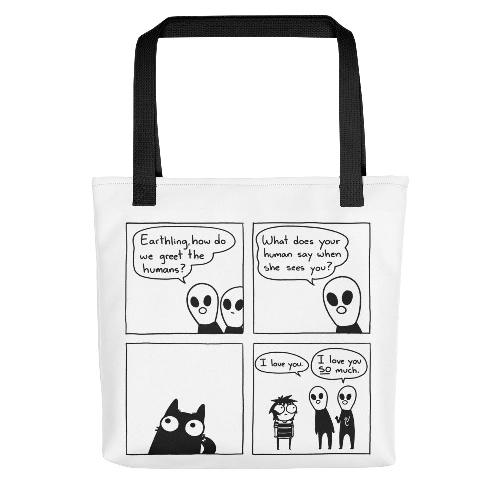 &quot;Earthlings&quot; Small Tote Bag