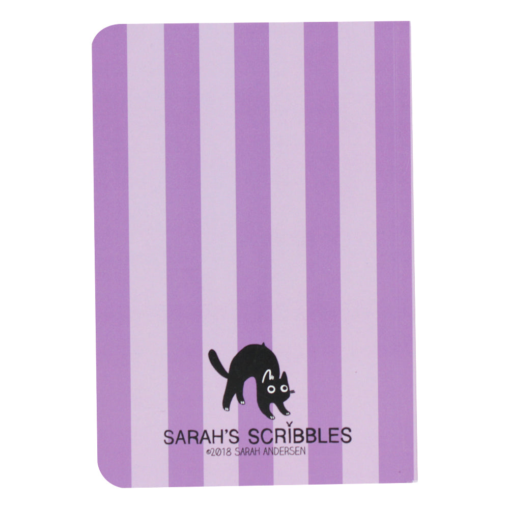 Purple Stripe Sarah&#39;s Scribbles Notebook